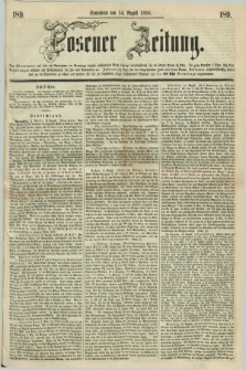 Posener Zeitung. 1858, [№] 189 (14 August) + dod.