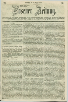 Posener Zeitung. 1858, [№] 193 (19 August) + dod.
