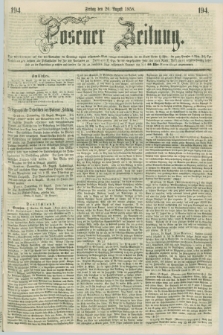 Posener Zeitung. 1858, [№] 194 (20 August) + dod.