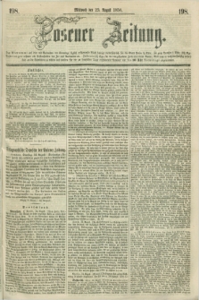 Posener Zeitung. 1858, [№] 198 (25 August) + dod.