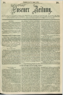 Posener Zeitung. 1858, [№] 201 (28 August) + dod.