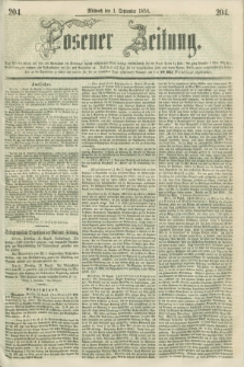 Posener Zeitung. 1858, [№] 204 (1 September) + dod.
