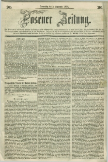 Posener Zeitung. 1858, [№] 205 (2 September) + dod.