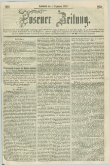 Posener Zeitung. 1858, [№] 207 (4 September) + dod.