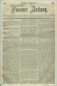 Posener Zeitung. 1858, [№] 211 (9 September) + dod.