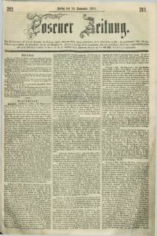 Posener Zeitung. 1858, [№] 212 (10 September) + dod.