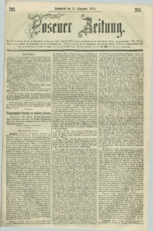 Posener Zeitung. 1858, [№] 213 (11 September) + dod.