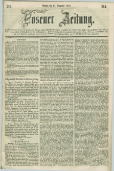 Posener Zeitung. 1858, [№] 214 (13 September) + dod.