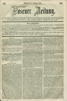 Posener Zeitung. 1858, [№] 216 (15 September) + dod.