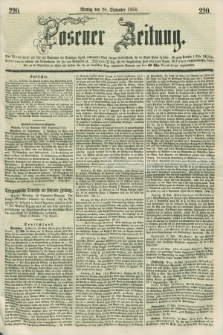 Posener Zeitung. 1858, [№] 220 (20 September) + dod.
