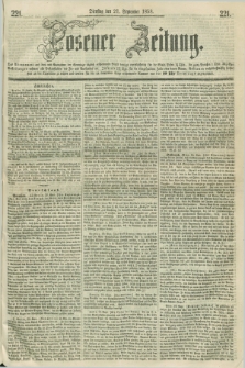 Posener Zeitung. 1858, [№] 221 (21 September) + dod.