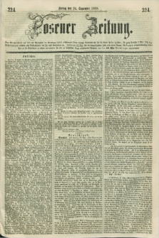 Posener Zeitung. 1858, [№] 224 (24 September) + dod.