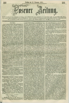 Posener Zeitung. 1858, [№] 227 (28 September) + dod.