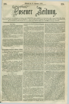 Posener Zeitung. 1858, [№] 228 (29 September)