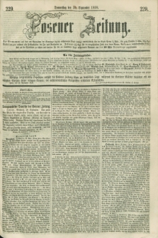 Posener Zeitung. 1858, [№] 229 (30 September) + dod.