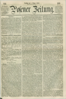 Posener Zeitung. 1858, [№] 233 (5 Oktober) + dod.