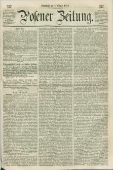 Posener Zeitung. 1858, [№] 237 (9 Oktober) + dod.