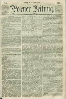 Posener Zeitung. 1858, [№] 239 (12 Oktober) + dod.