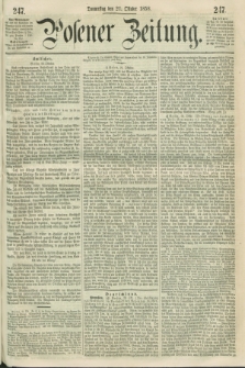 Posener Zeitung. 1858, [№] 247 (21 Oktober) + dod.