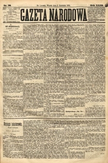 Gazeta Narodowa. 1884, nr 76