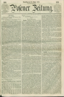 Posener Zeitung. 1858, [№] 253 (28 Oktober) + dod.