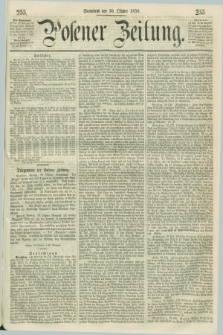 Posener Zeitung. 1858, [№] 255 (30 Oktober)