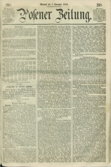 Posener Zeitung. 1858, [№] 258 (3 November)