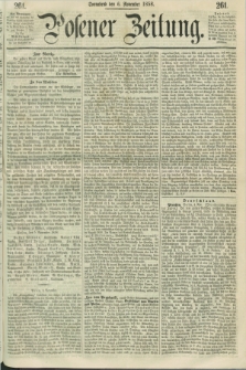 Posener Zeitung. 1858, [№] 261 (6 November) + dod.