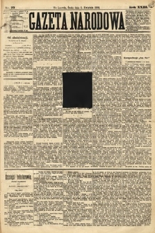 Gazeta Narodowa. 1884, nr 77