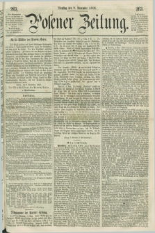Posener Zeitung. 1858, [№] 263 (9 November) + dod.