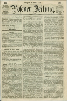 Posener Zeitung. 1858, [№] 269 (16 November) + dod.