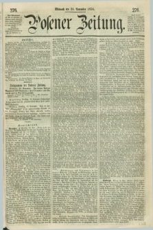 Posener Zeitung. 1858, [№] 276 (24 November) + dod.