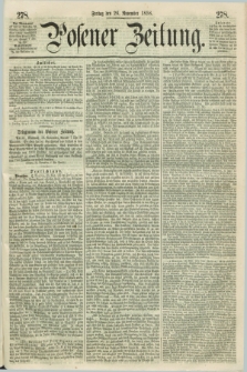 Posener Zeitung. 1858, [№] 278 (26 November) + dod.