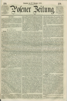 Posener Zeitung. 1858, [№] 279 (27 November) + dod.