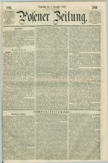 Posener Zeitung. 1858, [№] 289 (9 Dezember) + dod.