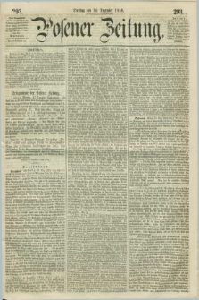 Posener Zeitung. 1858, [№] 293 (14 Dezember) + dod.