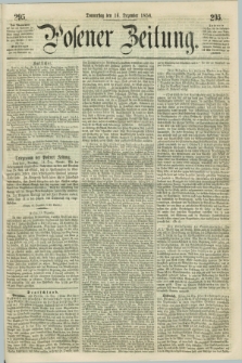 Posener Zeitung. 1858, [№] 295 (16 Dezember) + dod.