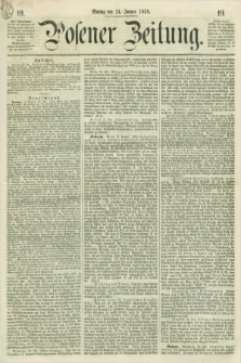 Posener Zeitung. 1859, [№] 19 (24 Januar) + dod.