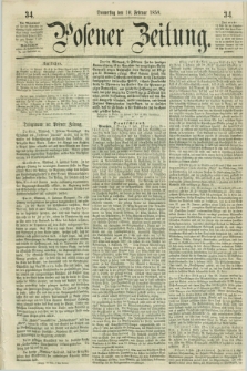 Posener Zeitung. 1859, [№] 34 (10 Februar) + dod.