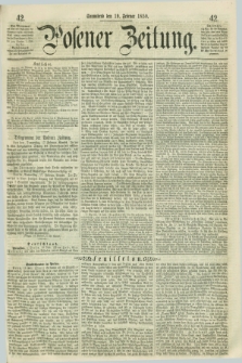 Posener Zeitung. 1859, [№] 42 (19 Februar) + dod.