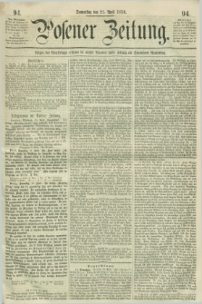 Posener Zeitung. 1859, [№] 94 (21 April) + dod.