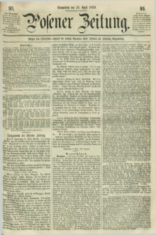 Posener Zeitung. 1859, [№] 95 (23 April) + dod.