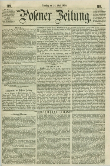 Posener Zeitung. 1859, [№] 119 (24 Mai) + dod.