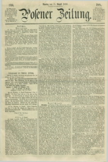 Posener Zeitung. 1859, [№] 188 (15 August) + dod.