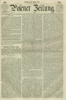 Posener Zeitung. 1859, [№] 198 (26 August) + dod.