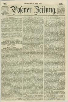 Posener Zeitung. 1859, [№] 199 (27 August) + dod.