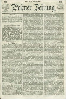 Posener Zeitung. 1859, [№] 210 (9 September) + dod.