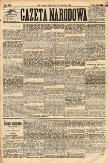 Gazeta Narodowa. 1884, nr 86