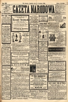 Gazeta Narodowa. 1884, nr 87