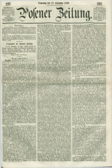 Posener Zeitung. 1859, [№] 227 (29 September) + dod.